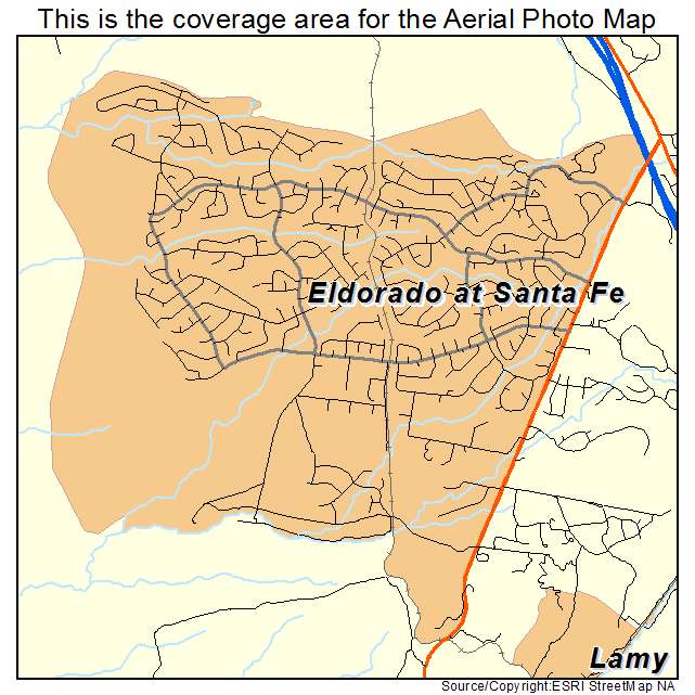 Eldorado at Santa Fe, NM location map 