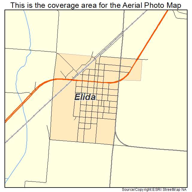 Elida, NM location map 