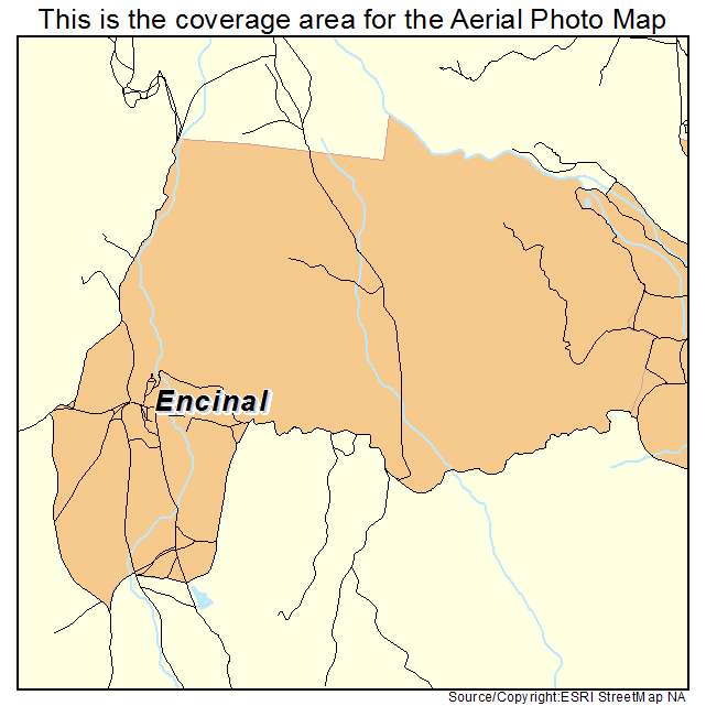 Encinal, NM location map 