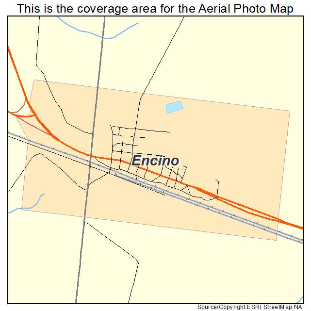 Encino, NM location map 