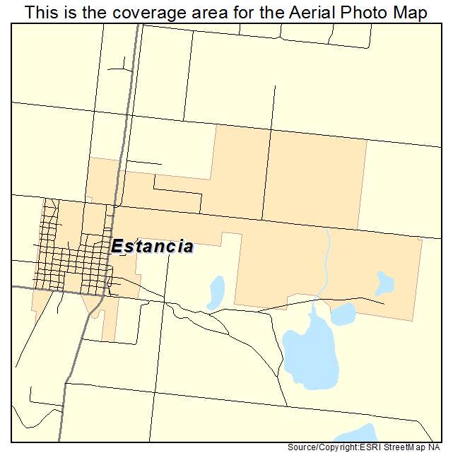 Estancia, NM location map 