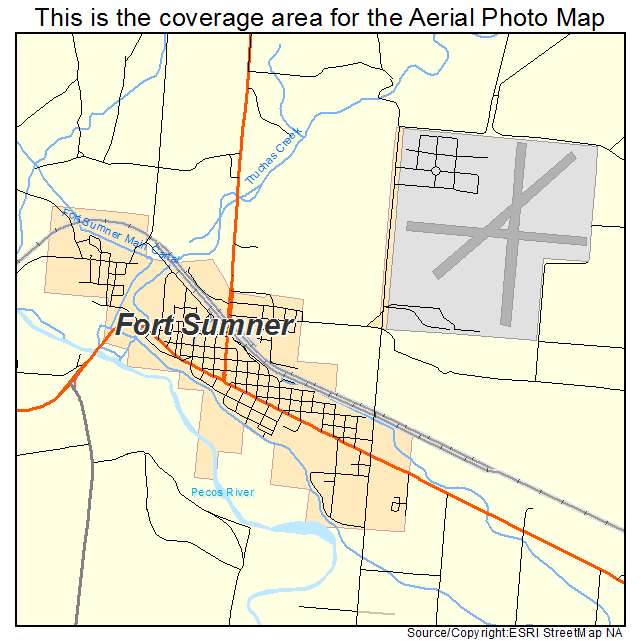 Fort Sumner, NM location map 