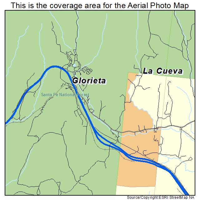 Glorieta, NM location map 