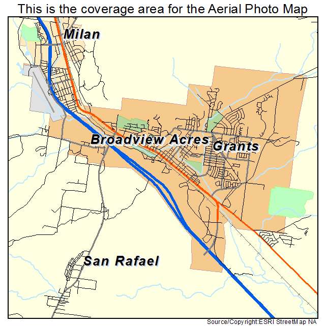 Grants, NM location map 