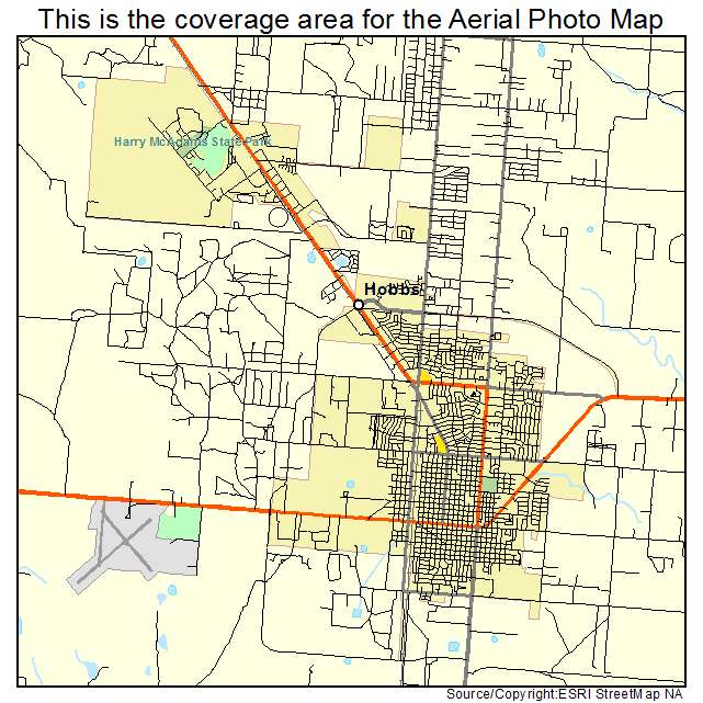 Hobbs, NM location map 