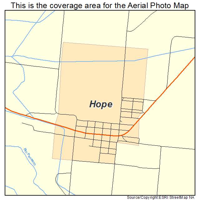 Hope, NM location map 