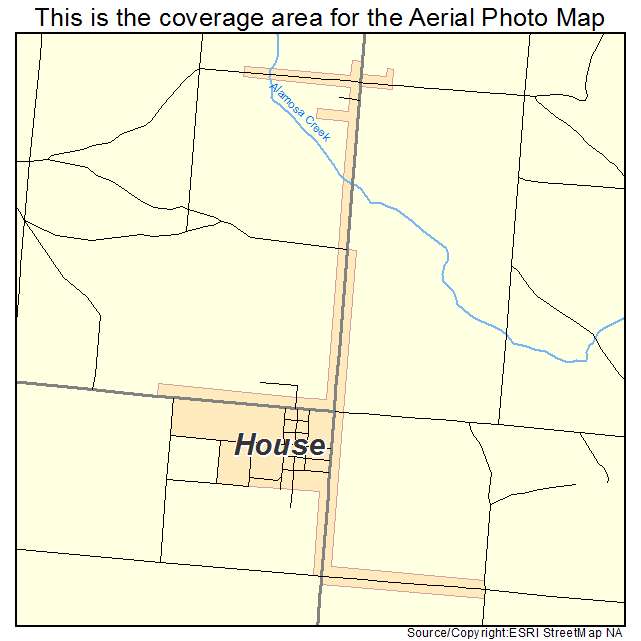 House, NM location map 