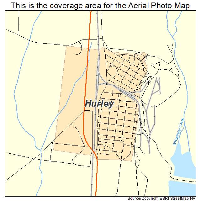Hurley, NM location map 