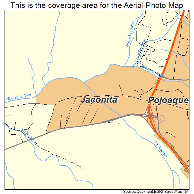 Jaconita, NM location map 