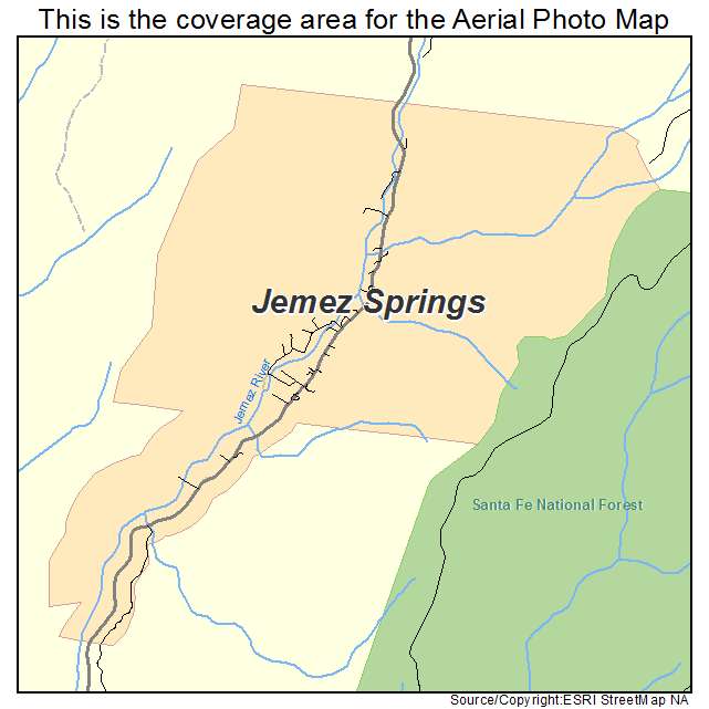 Jemez Springs, NM location map 