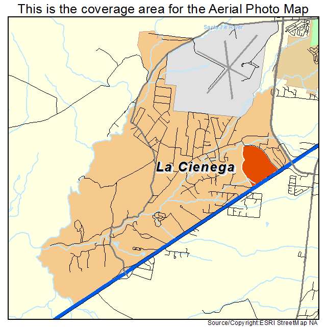 La Cienega, NM location map 