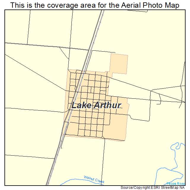 Lake Arthur, NM location map 