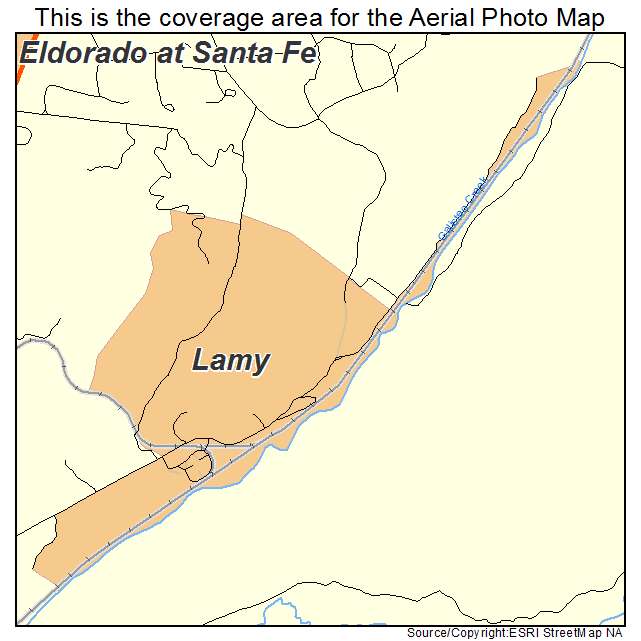 Lamy, NM location map 