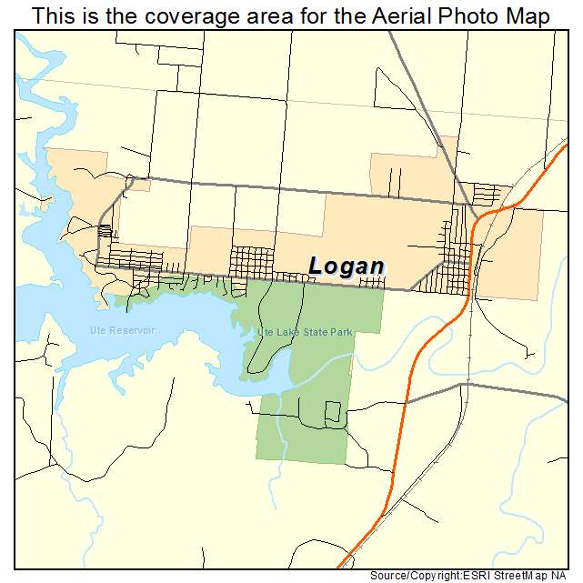 Logan, NM location map 