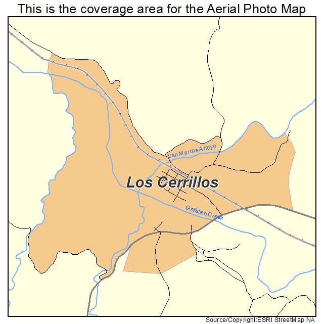 Los Cerrillos, NM location map 