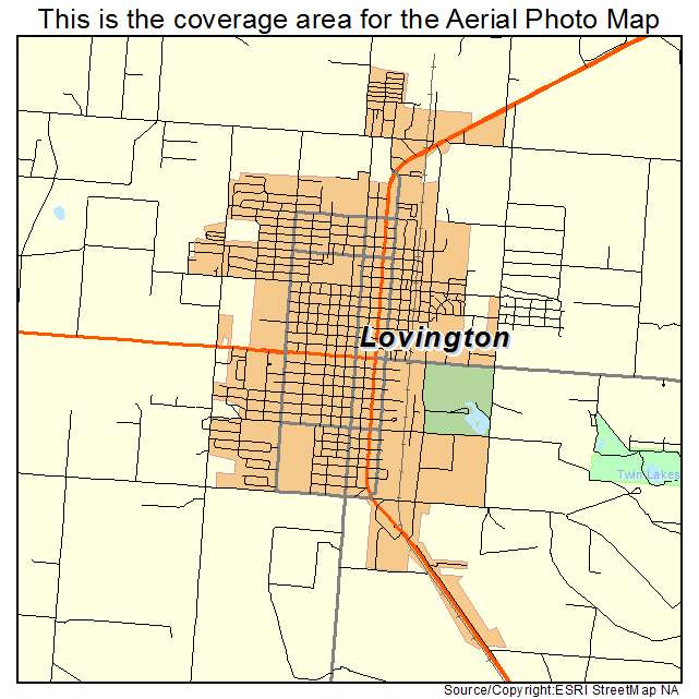 Lovington, NM location map 