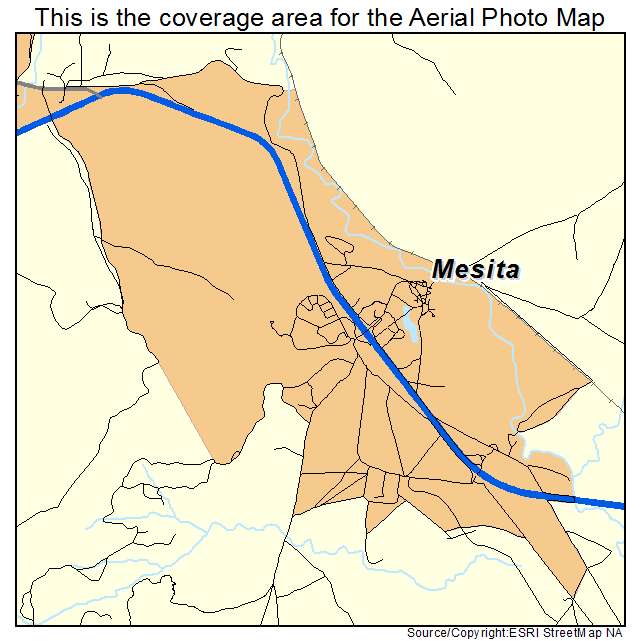 Mesita, NM location map 