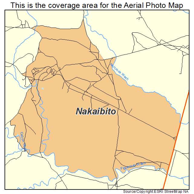 Nakaibito, NM location map 