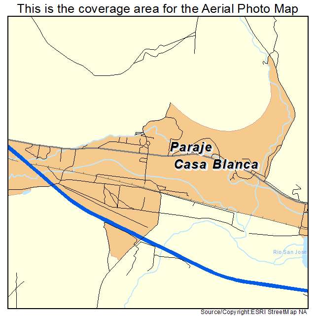 Paraje, NM location map 