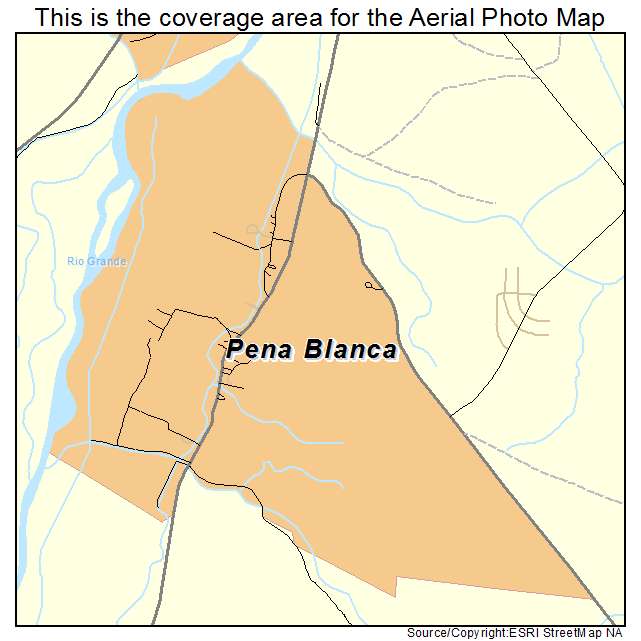 Pena Blanca, NM location map 