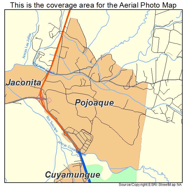 Pojoaque, NM location map 