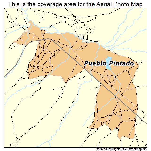 Pueblo Pintado, NM location map 