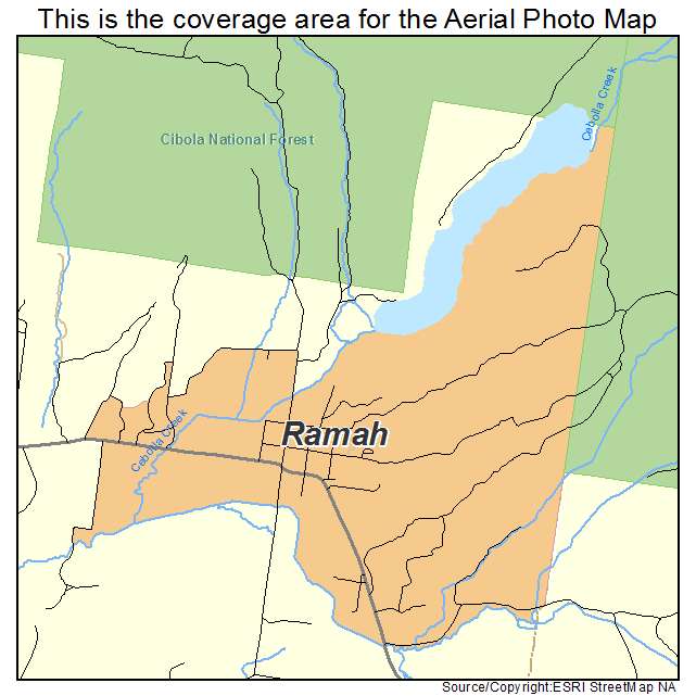 Ramah, NM location map 