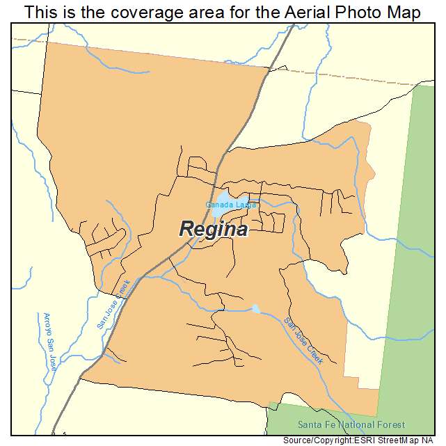 Regina, NM location map 