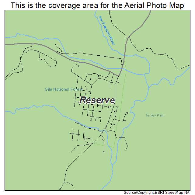 Reserve, NM location map 