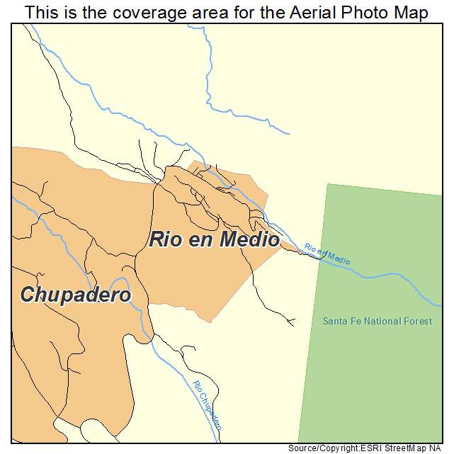 Rio en Medio, NM location map 