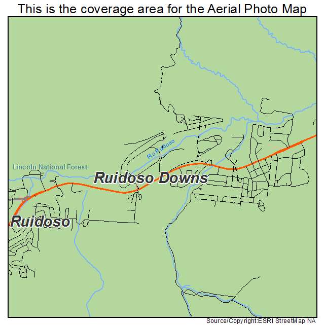 Ruidoso Downs, NM location map 