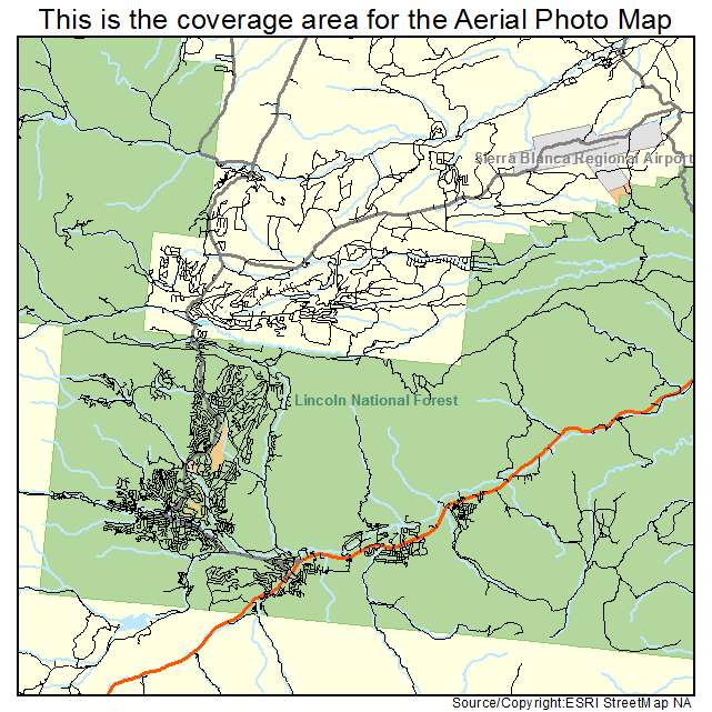 Ruidoso, NM location map 