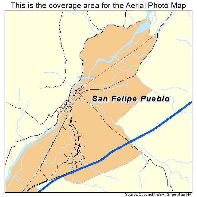 San Felipe Pueblo, NM location map 