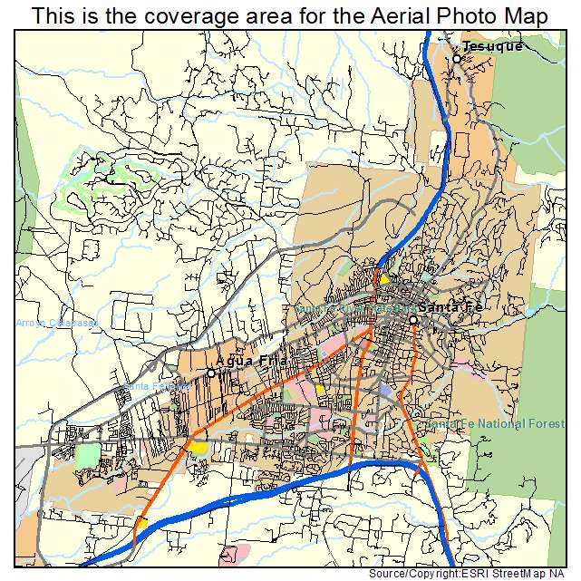 Santa Fe, NM location map 