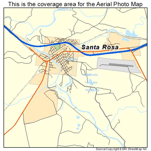Santa Rosa, NM location map 