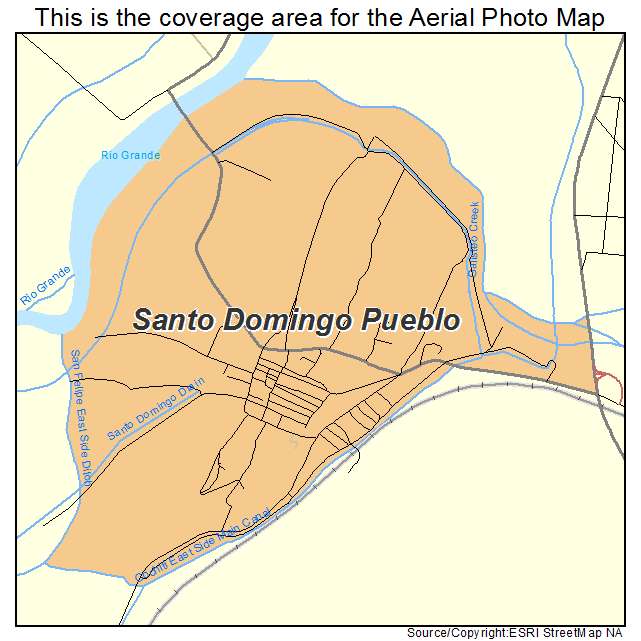 Santo Domingo Pueblo, NM location map 