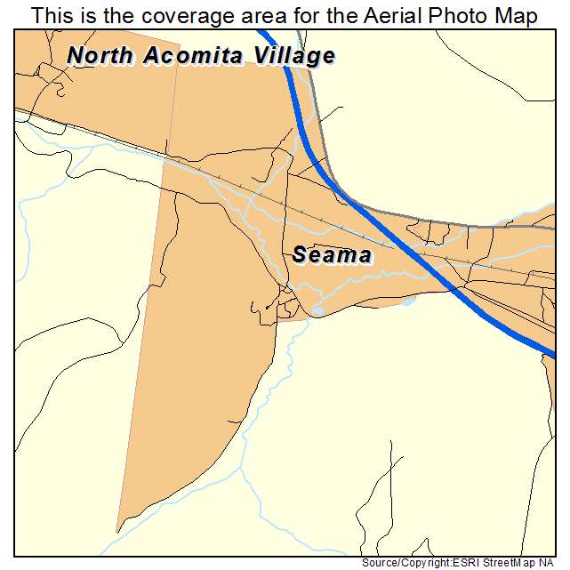 Seama, NM location map 