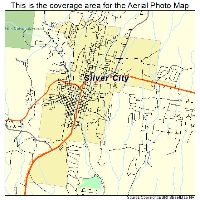 Silver City, NM location map 