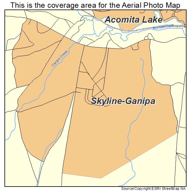 Skyline Ganipa, NM location map 