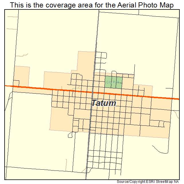 Tatum, NM location map 