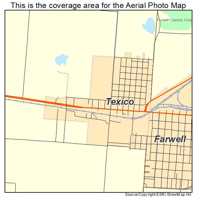 Texico, NM location map 