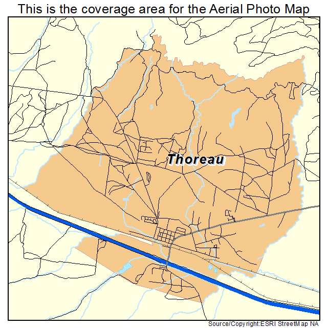 Thoreau, NM location map 