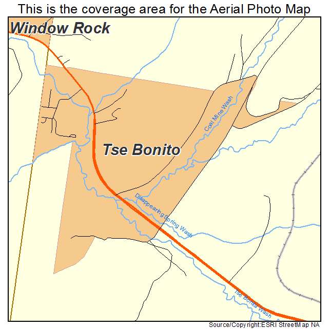 Tse Bonito, NM location map 