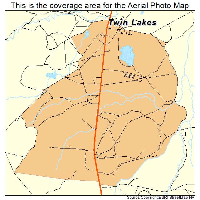 Twin Lakes, NM location map 