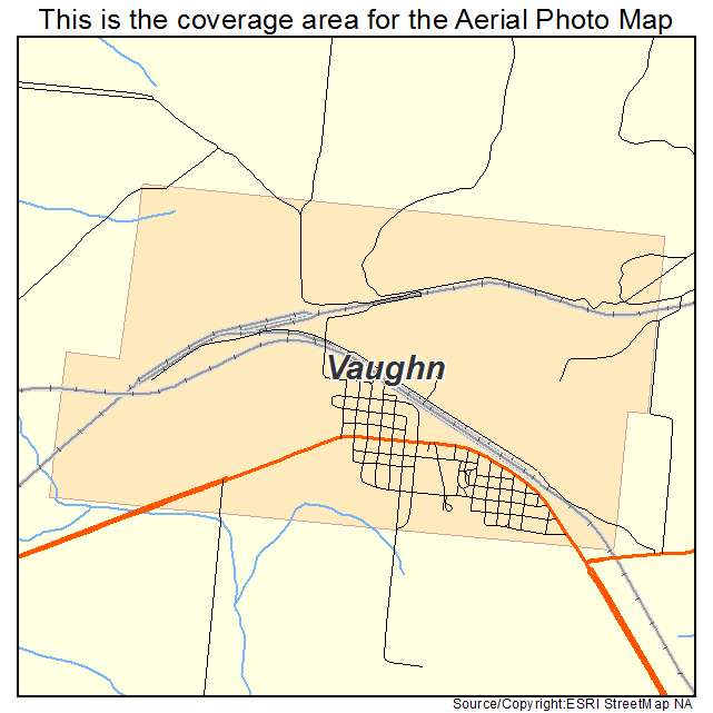 Vaughn, NM location map 