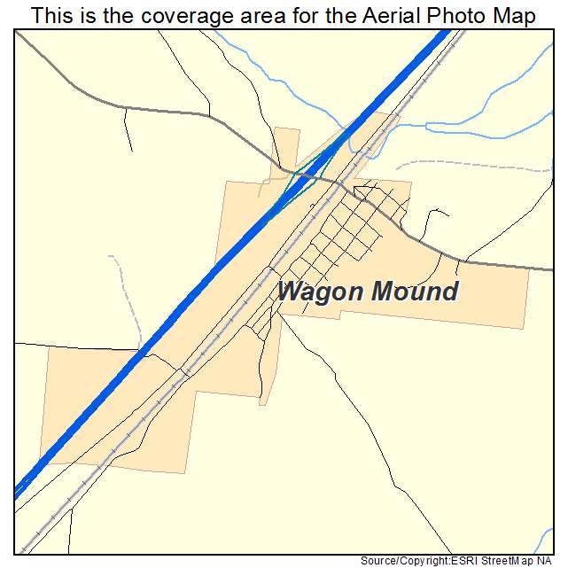 Wagon Mound, NM location map 
