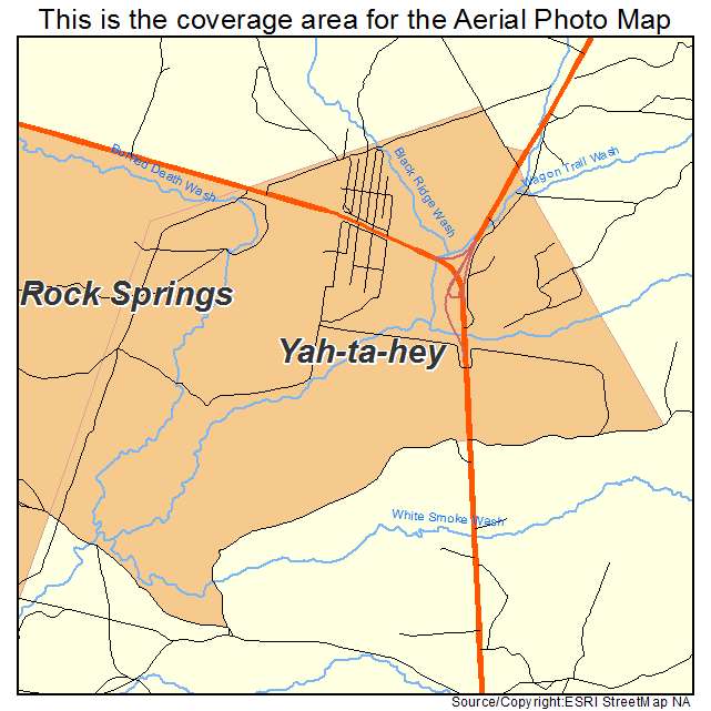 Yah ta hey, NM location map 