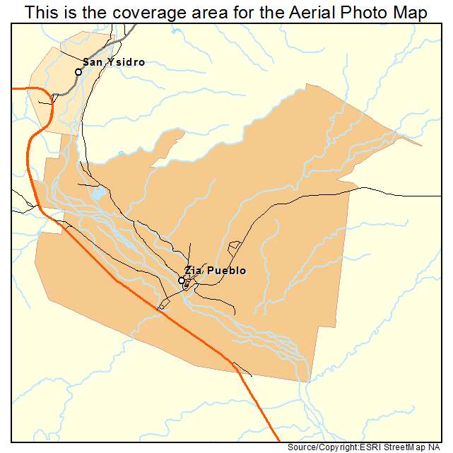 Zia Pueblo, NM location map 