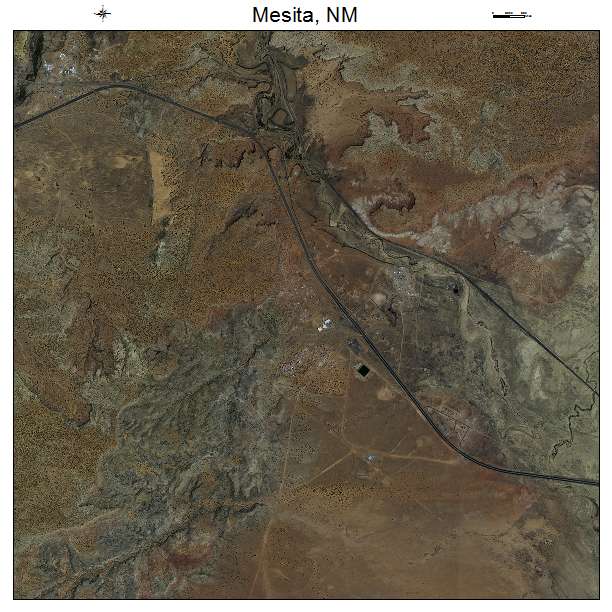 Mesita, NM air photo map