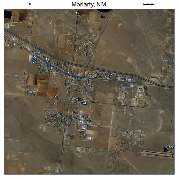 Moriarty, NM air photo map